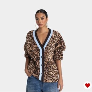 KBB BY KAHLANA ‘The Slouchy Cardigan’ with Blue Accents